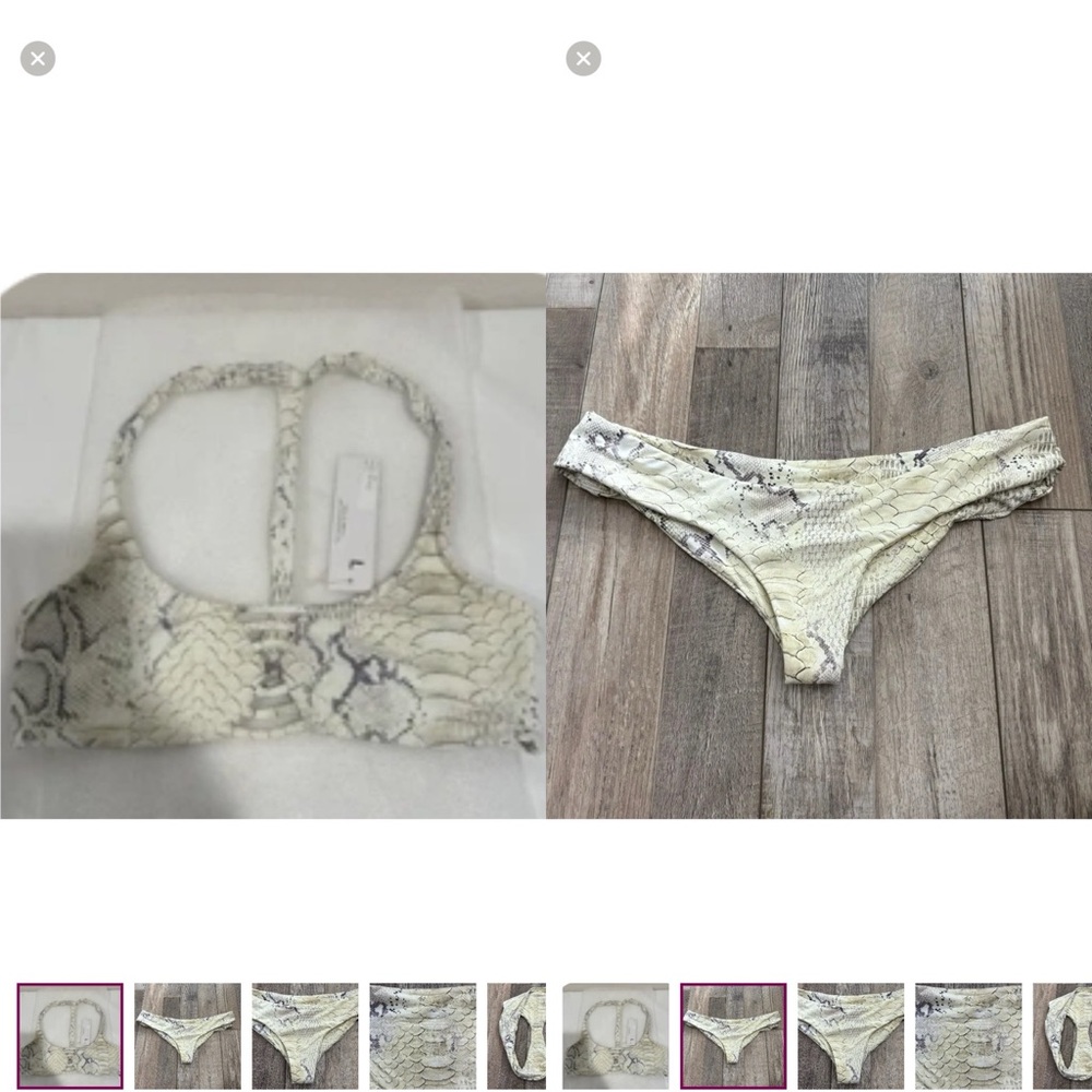 Boys + Arrows Snake Print Bikini Bottom